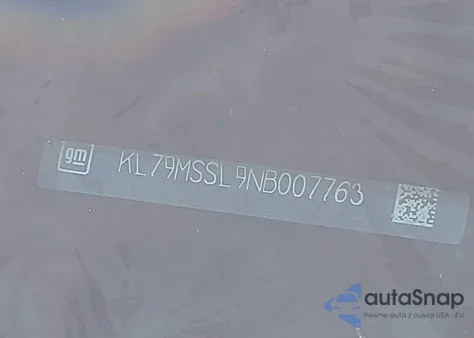 2022 Chevrolet Trailblazer Awd Activ from USA, damaged, VIN KL79MSSL9NB007763